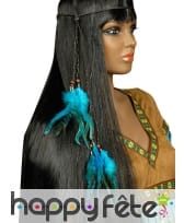 Collier de tête Indien plumes et perles, image 1