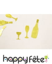Confettis de table bouteille de bulle et verre, image 4