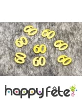 Confettis de table en forme de chiffre 50 ou 60, image 2