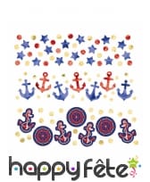 Confettis de table sur thème de la Marine