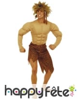 Costume de tarzan avec torse rembourré