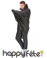 Costume de vampire avec cape et jabot blanc, image 1