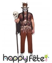 Costume de vaudou squelette pour homme