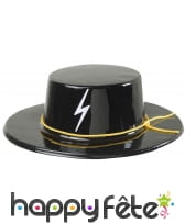Chapeau de zorro vernis pour adulte