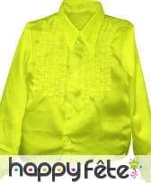 Chemise enfant à super ruches jaune