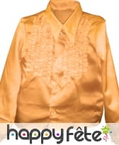 Chemise enfant à super ruches or