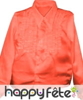 Chemise enfant à super ruches orange