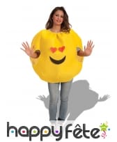 Costume émoticône amoureux pour adulte