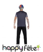 Costume étudiant américain zombie adulte, image 2