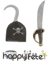 Crochet et accessoires de pirate pour enfant