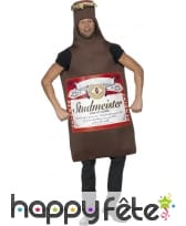 Costume en bouteille de bière