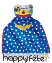 Couronne et cape de Wonder Woman pour fille
