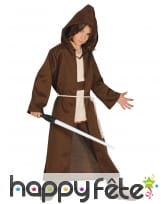 Costume enfant de Obi Wan kenobi avec capuche
