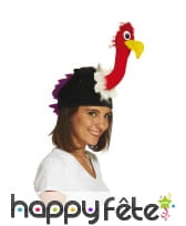 Chapeau en forme de vautour pour adulte