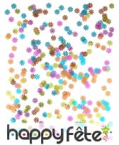 Confettis en forme de fleurs Hippie colorées, image 1