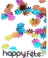 Confettis en forme de fleurs Hippie colorées, image 2