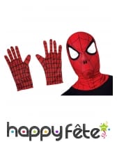 Cagoule et gants de Spider-Man pour enfant