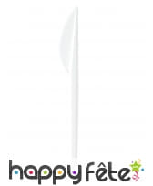 Couteaux en plastique blanc de 16.5cm