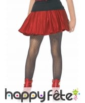 Collants en résille noirs pour enfant effet rock