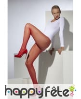 Collants en résilles rouge