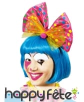 Collerette et serre-tête noeud à pois de clownette