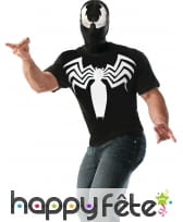 Cagoule et T-shirt de Venom pour homme, Spiderman