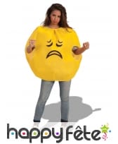 Costume émoticône triste pour adulte