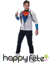 Cravate et T-shirt de Superman pour homme