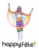 Cape en voile gaypride pour adulte