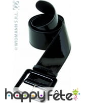 Ceinture en vinyle noir