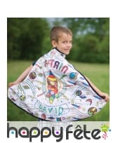 Cape fusée à colorier pour garçon