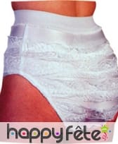 Culotte froufrou blanche