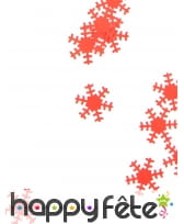 Confettis flocons rouges, 45g