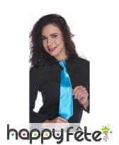 Cravate fluo satinée et réglable, image 1