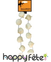 Collier gousses d'ail repousse vampire