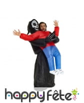 Costume gonflable de la faucheuse qui nous saisit