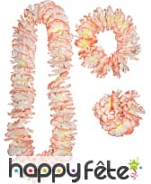 Collier hawaien avec couronne et bracelet, image 3