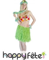 Collier hawaïen avec jupe couronne et bracelets, image 4