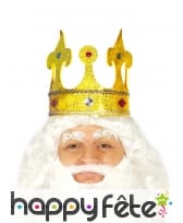 Couronne haute et souple médiévale pailletée