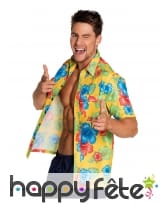 Chemise Hawaïenne hibiscus pour homme