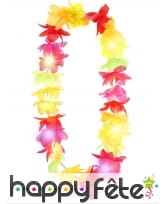 Collier hawaïen lumineux et multicolore, image 1