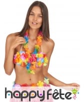Collier Hawaïen multicolore en tissu, image 1