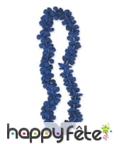 Collier Hawaïen rouge ou bleu uni, image 2