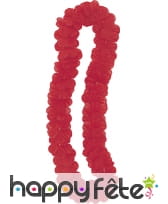 Collier Hawaïen rouge ou bleu uni, image 3