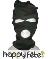 Cagoule imprimé camouflage vert, image 2