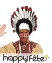 Coiffe indien de grand guerrier