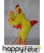 Costume intégral de poulet jaune pour adulte, image 3