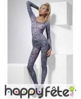 Combinaison imprimé léopard noir blanc, image 2