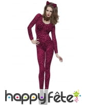 Combinaison imprimé léopard rose, image 4