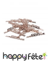 Confettis Joyeux anniversaire rose dorée, 17g